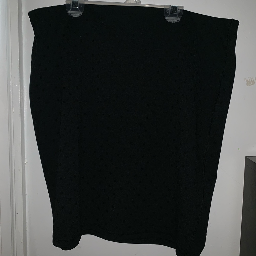 Black on black skirt